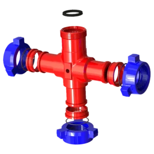 Weco Cross Sub - 2" 1502 wing x wing x thread half